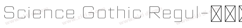 Science Gothic Regul字体转换